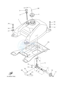 YFM450FWAD YFM45GPHG GRIZZLY 450 EPS HUNTER (2LCD) drawing FUEL TANK