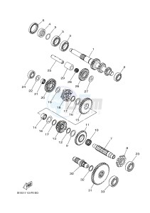 YFM700FWAD YFM70GPLJ GRIZZLY 700 EPS (B1AS) drawing TRANSMISSION