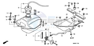 TRX250TMB drawing FUEL TANK