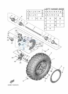 YXE1000EWS YX10ERPSP (B4ML) drawing FRONT WHEEL