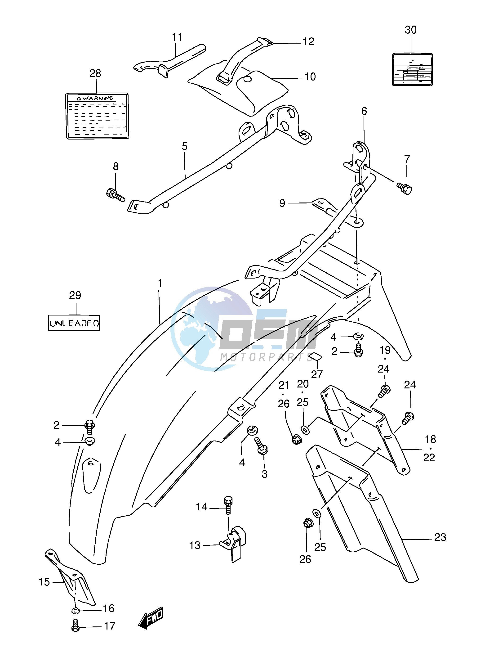 REAR FENDER (MODEL Y)