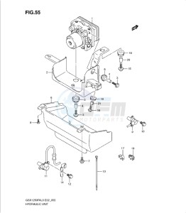 GSX1250 FA drawing HYDRAULIC UNIT