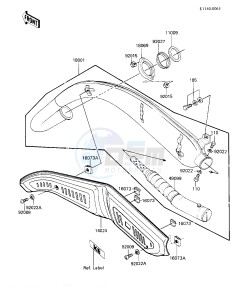 KE 100 B [KE100] (B9-F10) [KE100] drawing MUFFLER