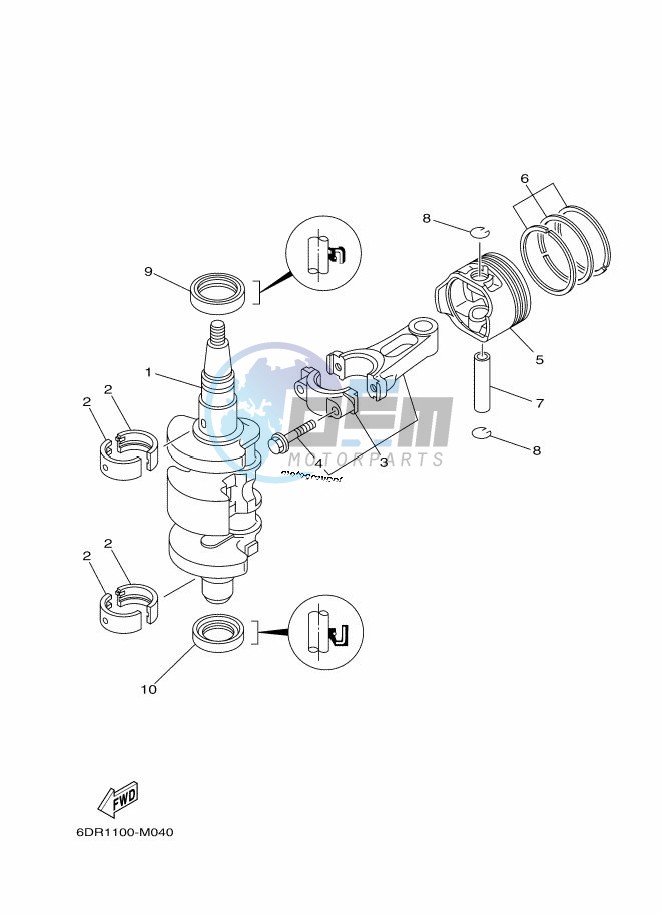 CRANKSHAFT--PISTON