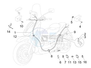 Beverly 400 ie Tourer e3 drawing Main cable harness