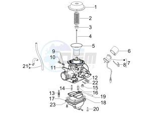 Fly 50 4t (25-30 kmh) drawing Carburetors components