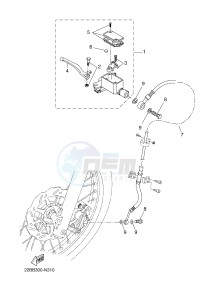 WR125R (22BB 22BB 22BB) drawing FRONT MASTER CYLINDER