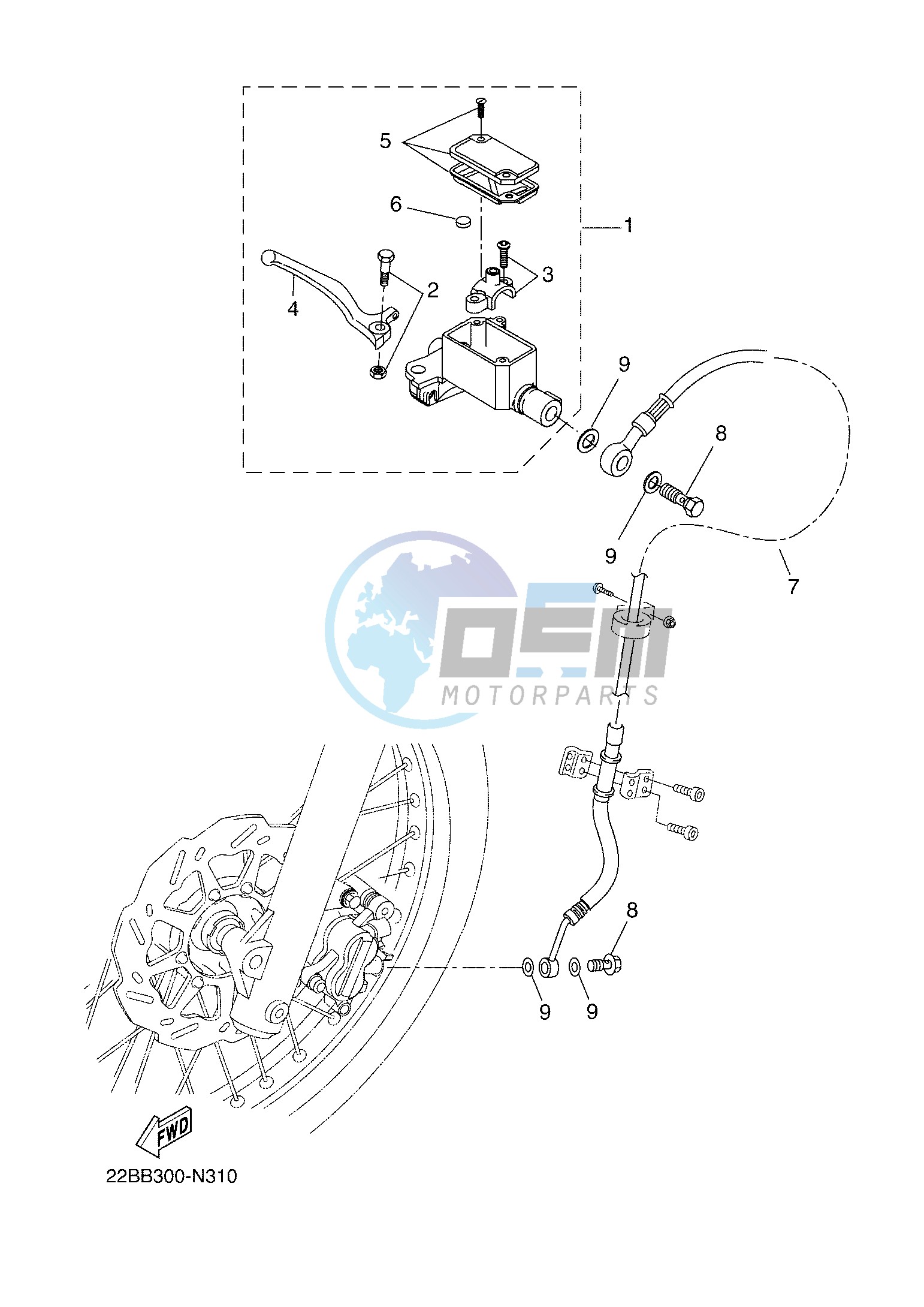 FRONT MASTER CYLINDER