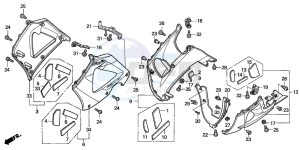 CBR900RR drawing LOWER COWL (2)