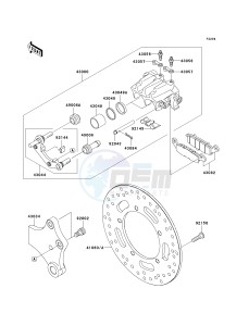 VN 900 C [VULCAN 900 CUSTOM] (7F-9FA) C9F drawing REAR BRAKE