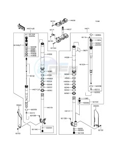 KX450F KX450FFF EU drawing Front Fork