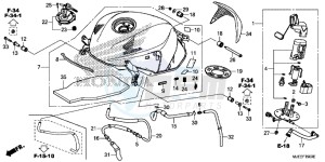 CB650FAH 2ED - (2ED) drawing FUEL TANK