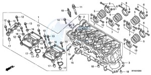 CBF1000SA France - (F / ABS CMF) drawing CYLINDER HEAD