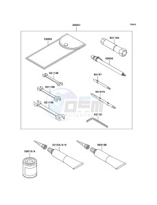 VN1600 CLASSIC VN1600A6F GB XX (EU ME A(FRICA) drawing Owner's Tools