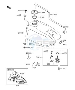 RM60 (E28) drawing FUEL TANK