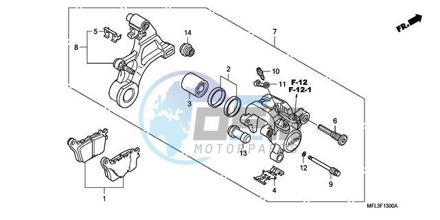 REAR BRAKE CALIPER