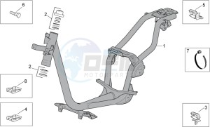 Scarabeo 50 4T 4V drawing Frame