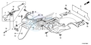 SH300RE SH300RE UK - (E) drawing REAR FENDER