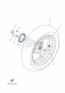 YP125RA XMAX 125 ABS (BGU2) drawing FUEL TANK