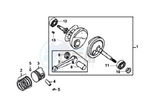 ORBIT 50 drawing CRANKSHAFT / PISTON