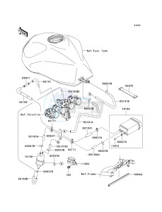 ZR 1000 A [Z1000] (A1-A3) A3 drawing FUEL EVAPORATIVE SYSTEM-- CA- -