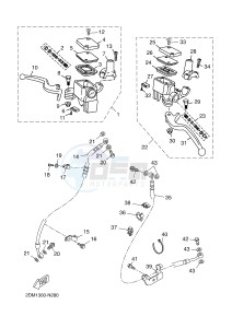 YPR125R XMAX 125 EVOLIS 125 (2DM3) drawing FRONT MASTER CYLINDER