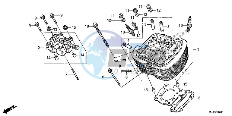 FRONT CYLINDER HEAD