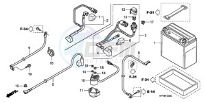 TRX420FAA Australia - (U) drawing BATTERY