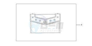 VT750C2F9 Australia - (U / KMH MME) drawing LEATHER POUCH (STUDDED)