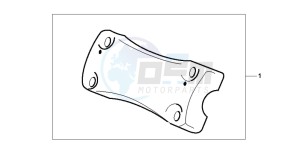 GL1500C F6C drawing CHROME HANDLE CLAMP