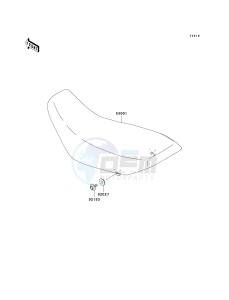 KL 250 G [SUPER SHERPA] (G9F) G9F drawing SEAT