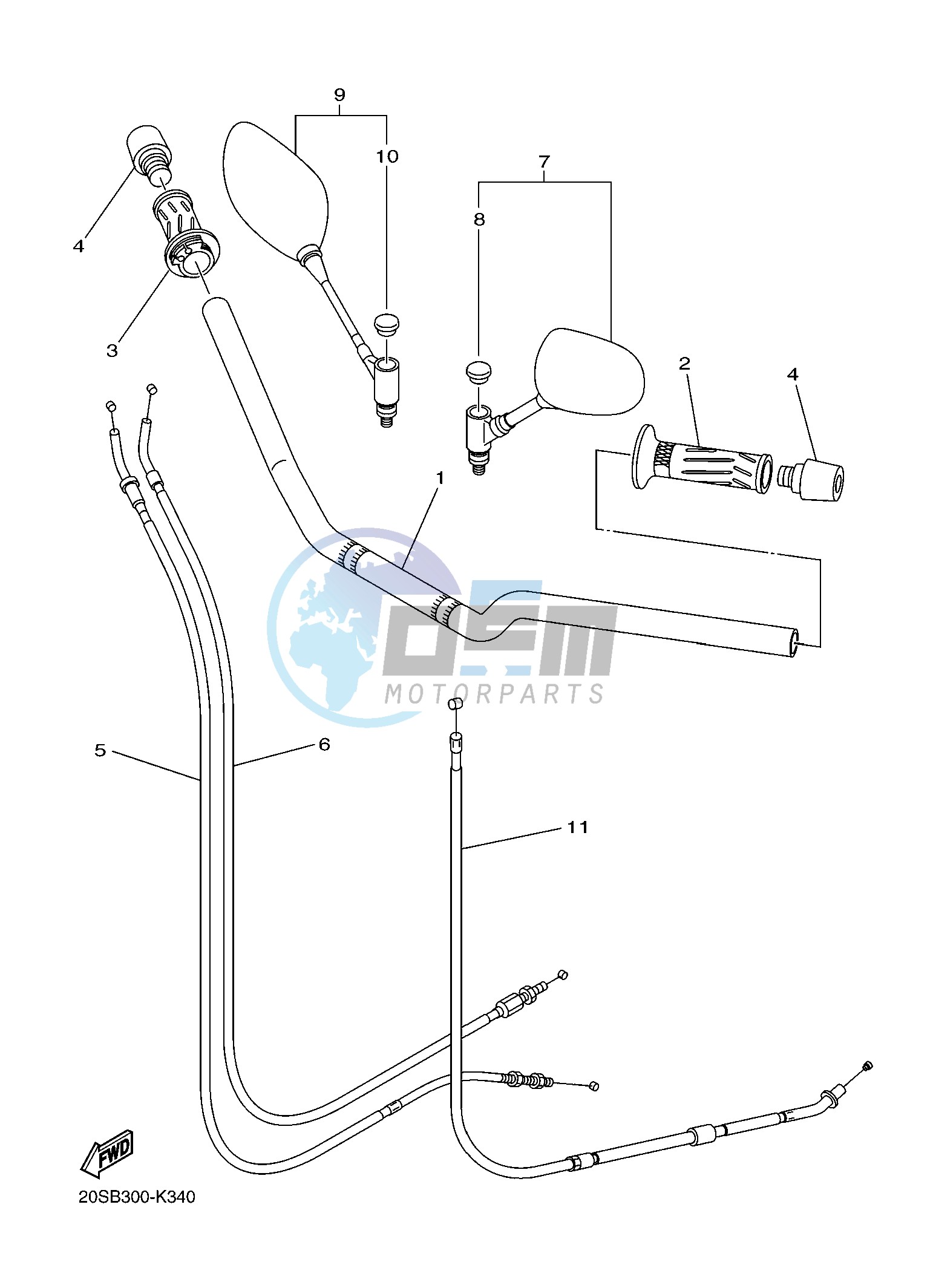 STEERING HANDLE & CABLE