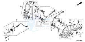 FES125AB S Wing E drawing REAR COMBINATION LIGHT