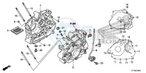 CBR125RTF CBR125RT UK - (E) drawing CRANKCASE