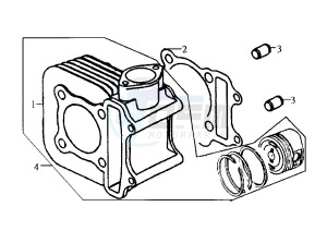 CINDERELLA - 50 cc drawing CYLINDER