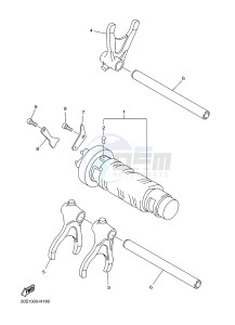 XJ6F 600 DIVERSION F (1CWG) drawing SHIFT CAM & FORK