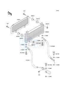 KVF 300 [PRAIRIE 300] (B1-B4) [PRAIRIE 300] drawing OIL COOLER