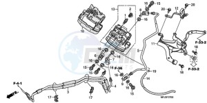 CBR600RA9 Europe Direct - (ED / ABS) drawing FRONT VALVE UNIT (CBR600RA)