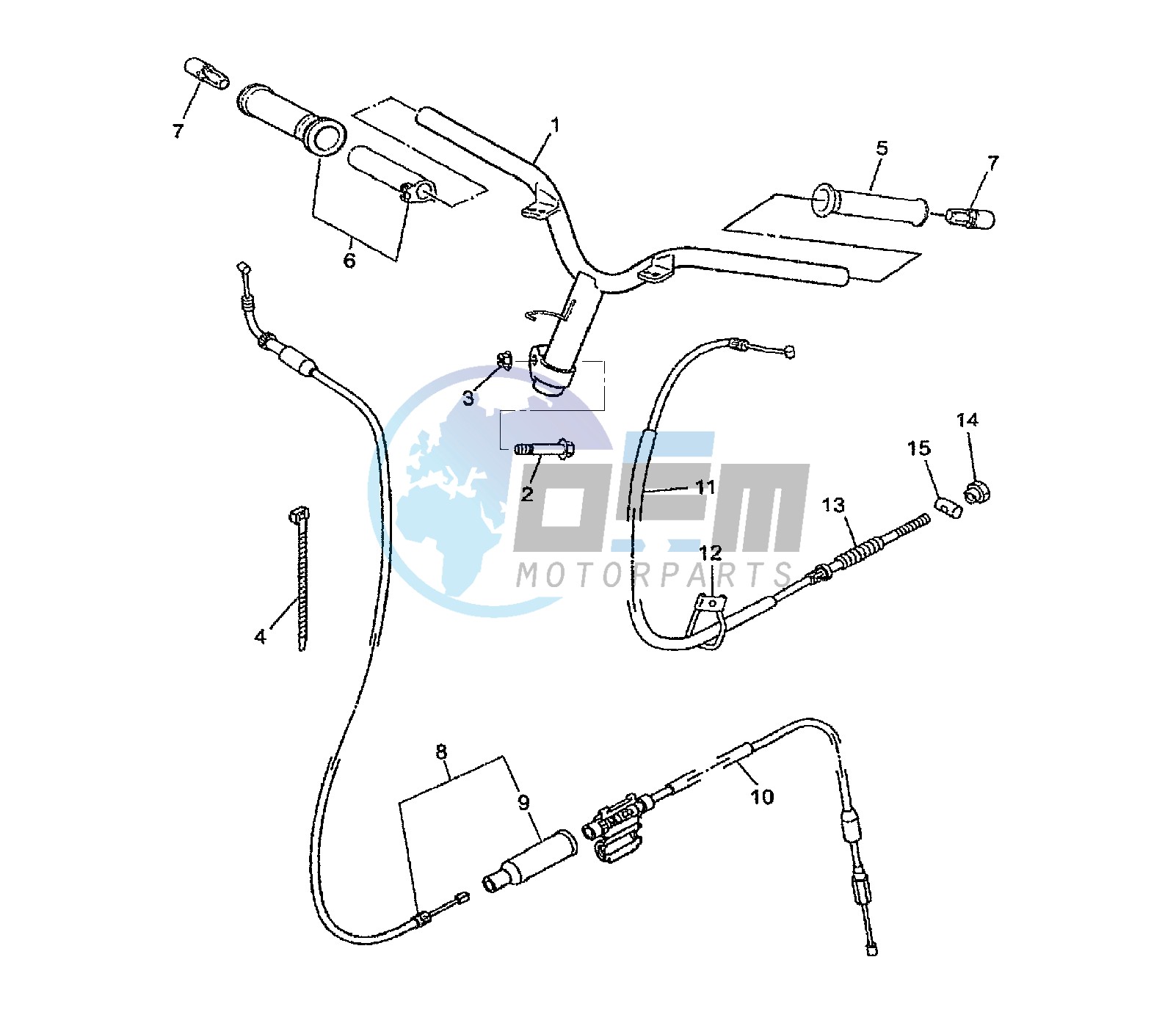 STEERING HANDLE AND CABLE