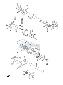 LT-A500XP Z drawing GEAR SHIFTING