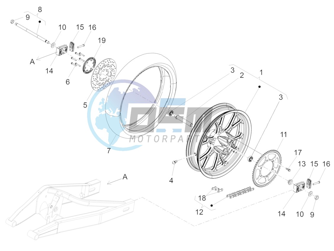 Rear wheel