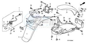 SH150D9 Europe Direct - (ED / KMH) drawing REAR FENDER