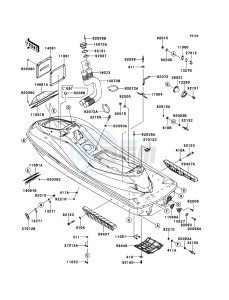 JET SKI ULTRA 260X JT1500E9F EU drawing Hull