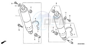 VT750C9 E / MKH MME drawing REAR CUSHION