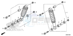 TRX250TEE FOURTRAX RECON ES Europe Direct - (ED) drawing FRONT CUSHION