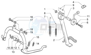 X9 200 Evolution 180 drawing Central stand