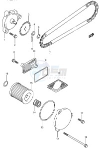 AN400 (E2) Burgman drawing OIL PUMP