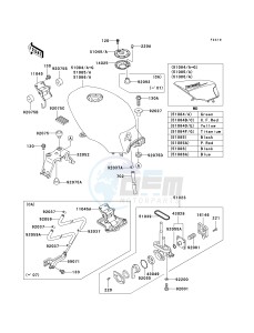 EX 500 D [NINJA 500R] (D6F-D9F) D8F drawing FUEL TANK