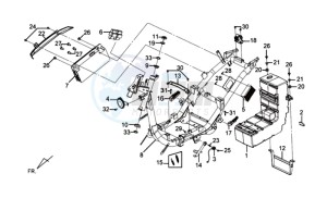 E-VIRID 25KMH drawing FRAME / BATTERY