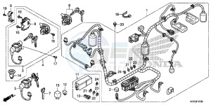 SH125ASG SH125D UK - (E) drawing WIRE HARNESS